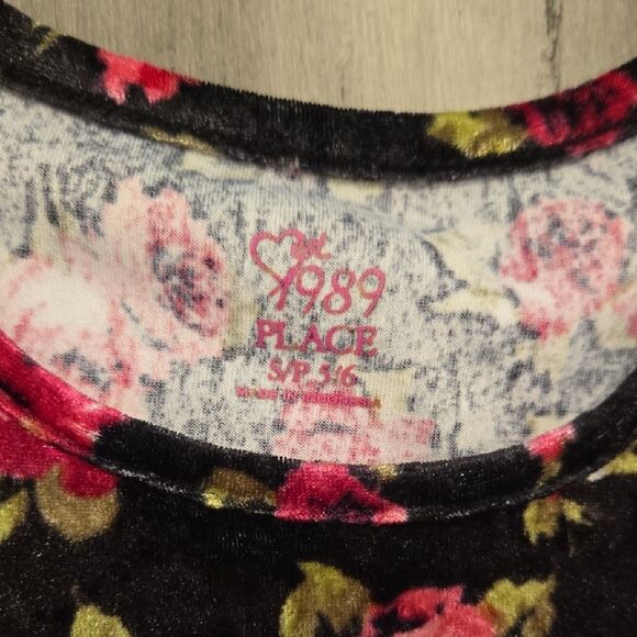 The Children's Place Velvet Floral Dress - Picture 3 of 5